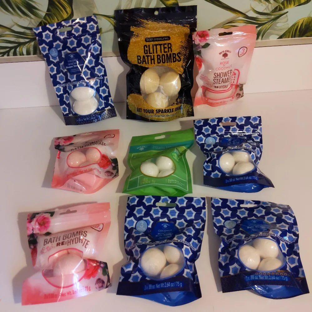 9 PKG BOLERO OF BEVERLY HILLS BATH BOMBS